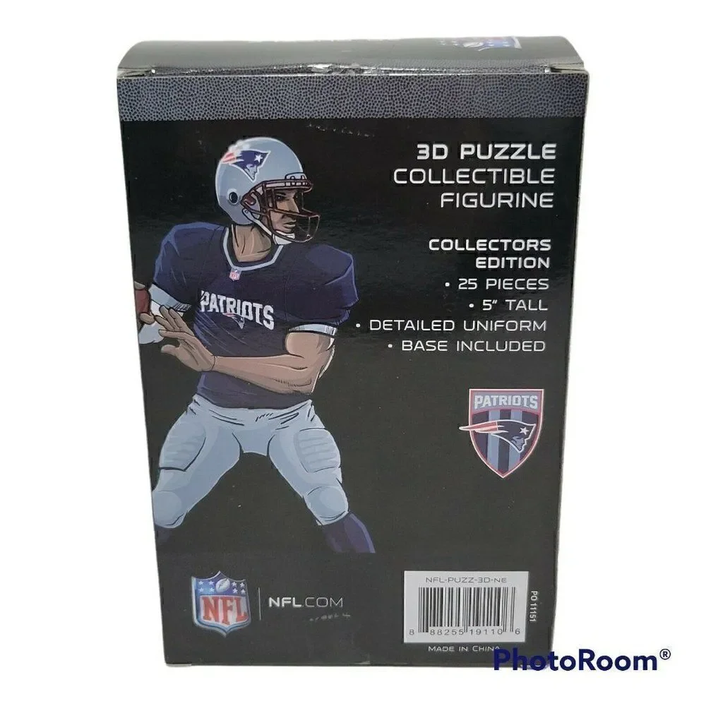 New England Patriots 3D Puzzle Uniform Collectible Figurine 25 Pieces NFL Gift‎